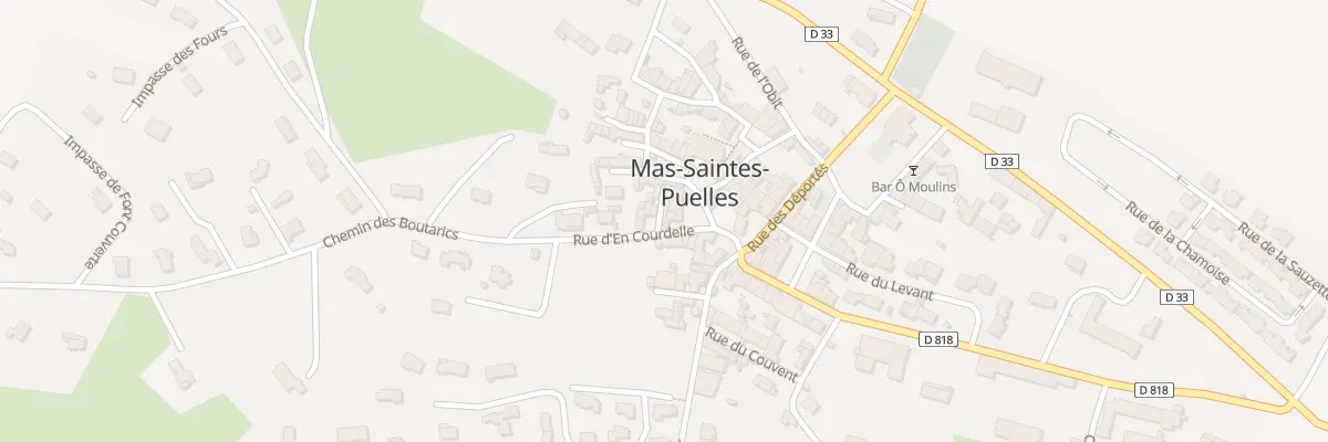 Plan du 4 Rue d’En Courdelle à Mas-Saintes-Puelles