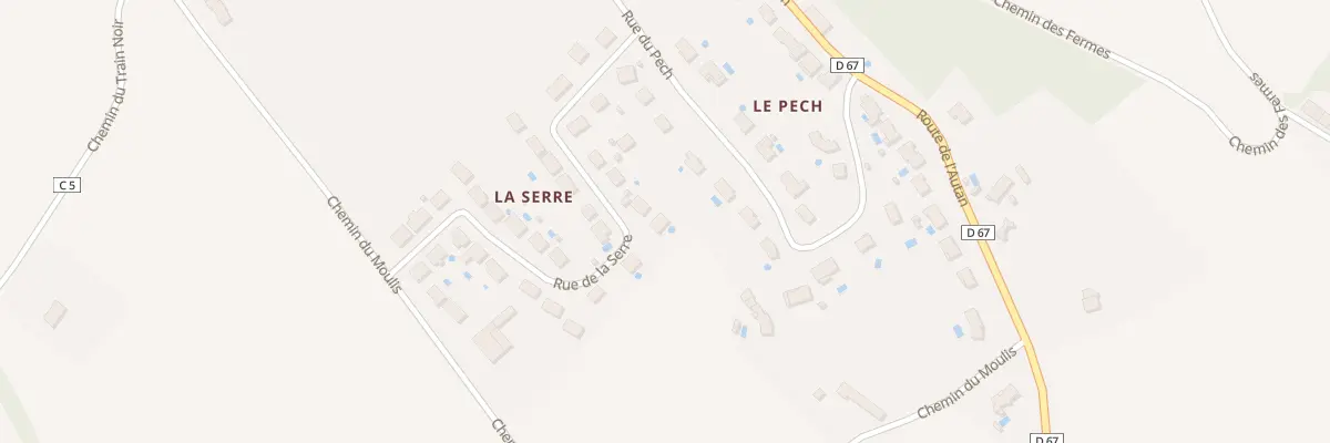Plan du 13 La Serre au Cabanial