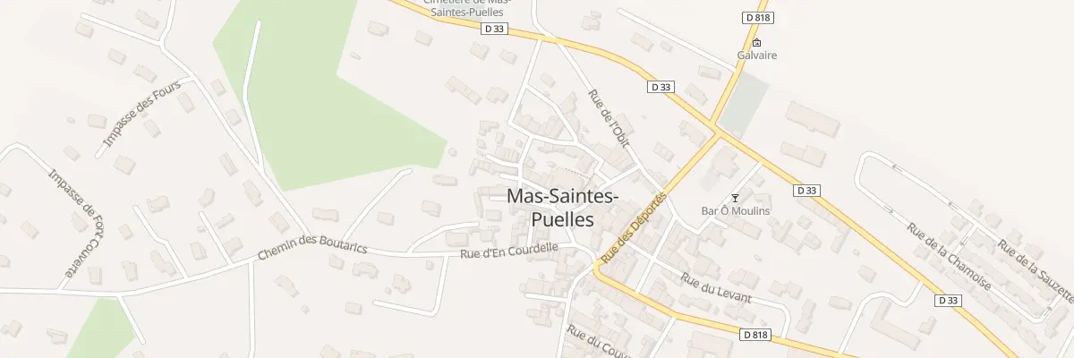 Plan du 6 Rue des Remparts à Mas-Saintes-Puelles