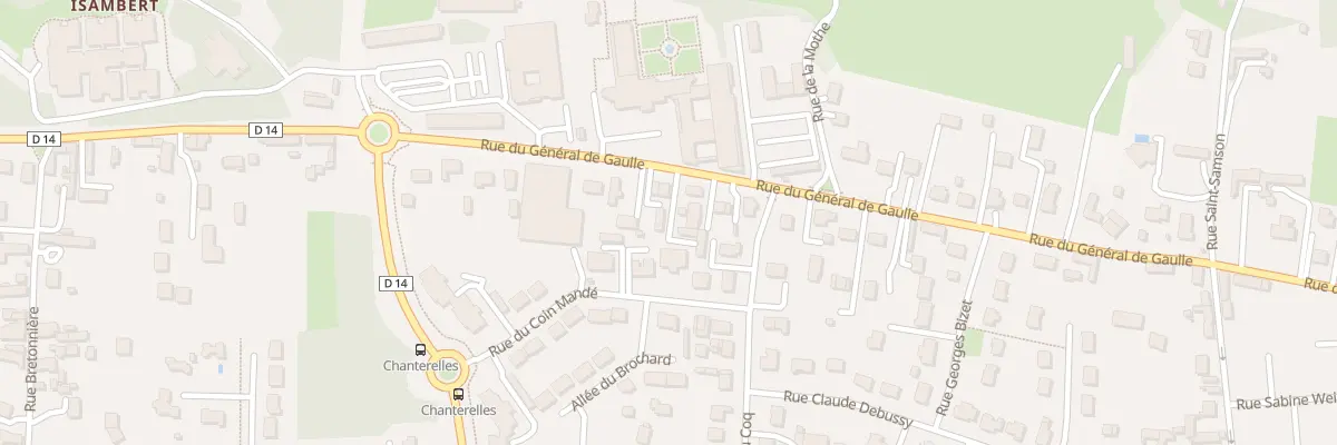Plan du 1939 Rue du Gen de Gaulle à Olivet