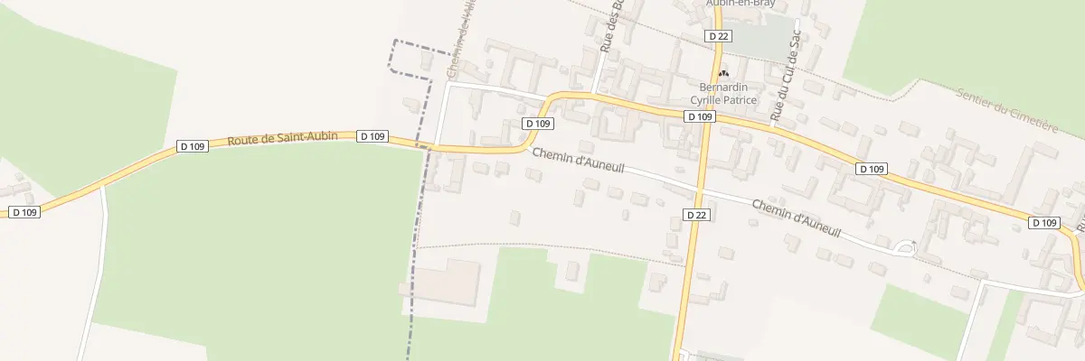 Plan du 2 Che d’Auneuil à Saint-Aubin-en-Bray