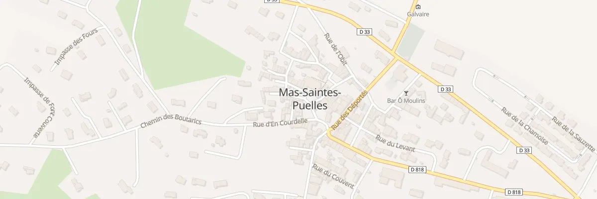 Plan du 1 Rue de la Vierge à Mas-Saintes-Puelles