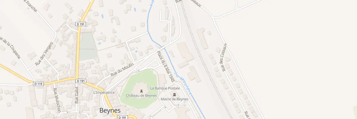 Plan du 12 Av de la Gare à Beynes