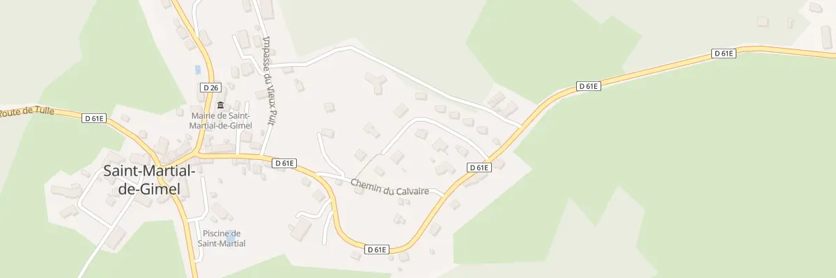 Plan du 5400 La Croix des Rameaux à Saint-Martial-de-Gimel