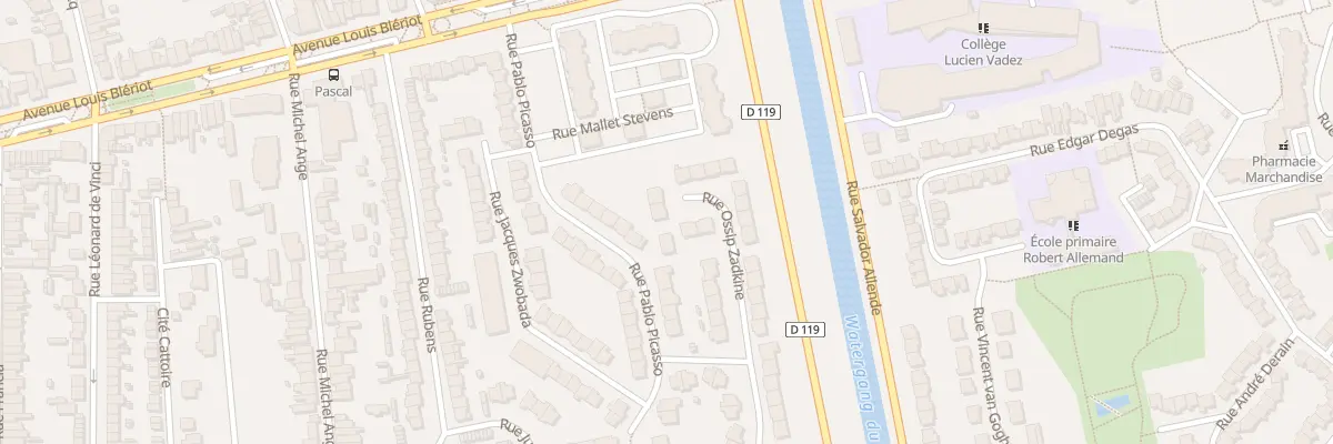 Plan du 6 Rue Ossip Zadkine à Calais
