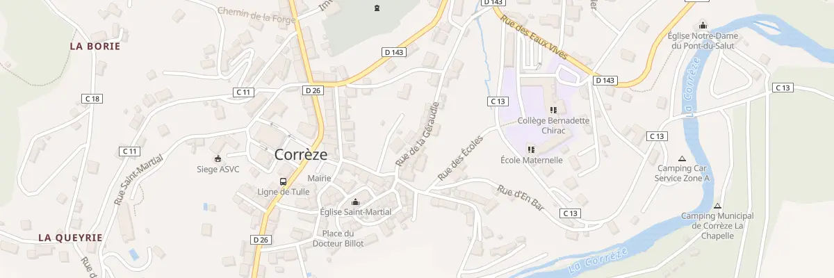 Plan du 7 Rue de la Géraudie à Corrèze