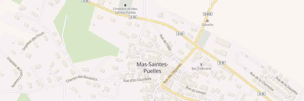 Plan du 85 Le Village à Mas-Saintes-Puelles