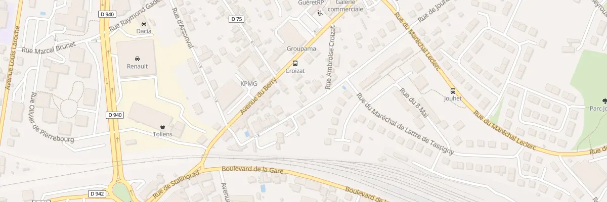 Plan du 16 Rue de Jouhet à Guéret