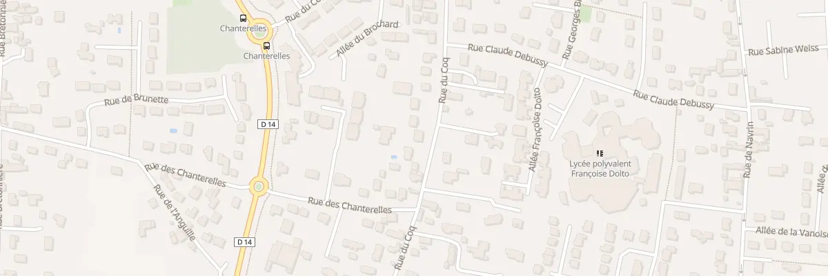 Plan du 252 Rue du Coq à Olivet