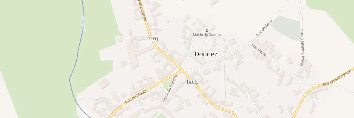 Plan du 2 Rue de l’Eglise à Douriez