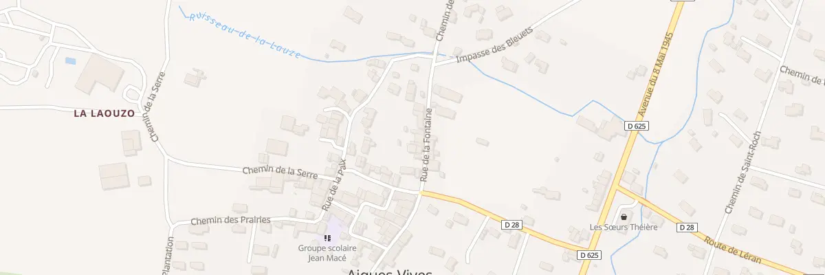 Plan du 8 Rue de la Fontaine à Aigues-Vives