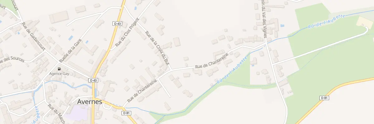 Plan du 17 Rue de Chantereine à Avernes