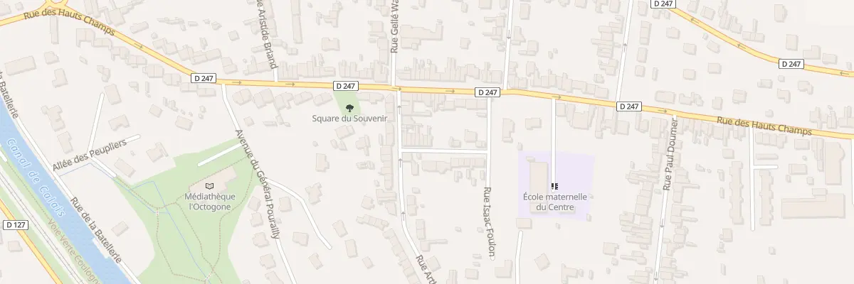 Plan du 11 Rue Isaac Foulon à Coulogne