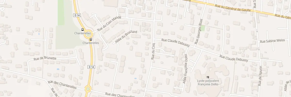 Plan du 172 Rue du Coq à Olivet