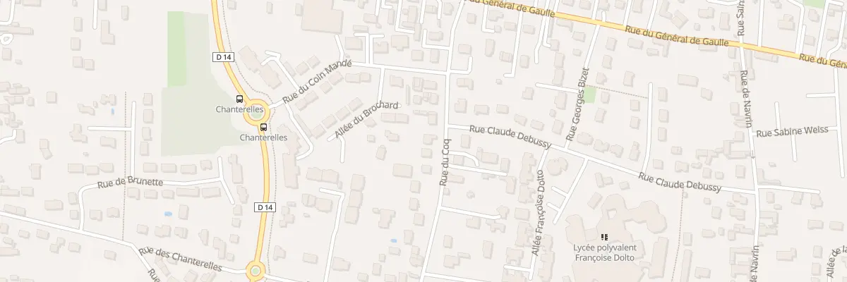 Plan du 154 Rue du Coq à Olivet