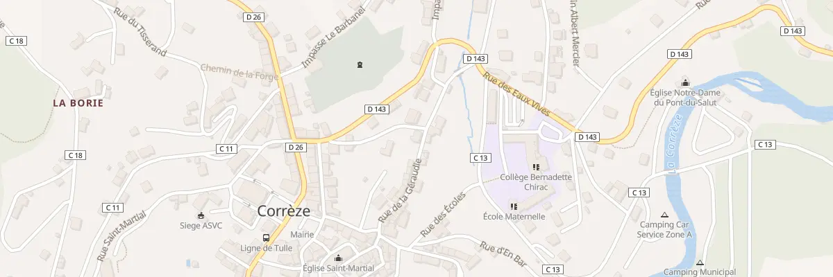 Plan du 19 Rue de la Géraudie à Corrèze