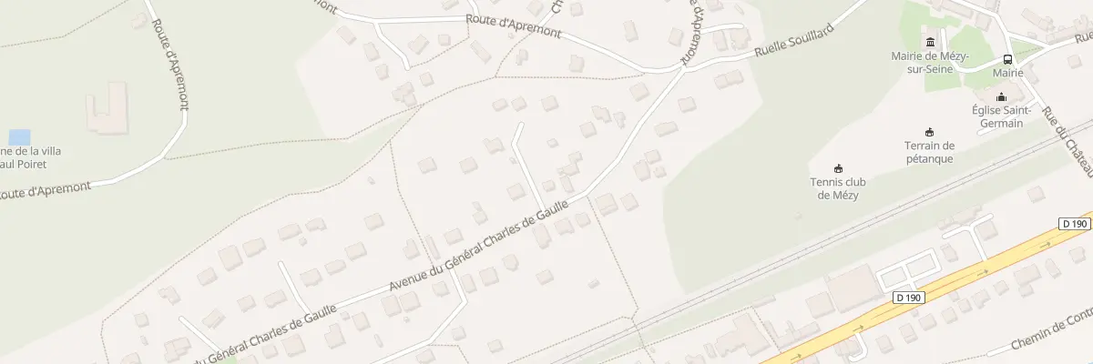 Plan du 10B Av du Gen de Gaulle à Mézy-sur-Seine