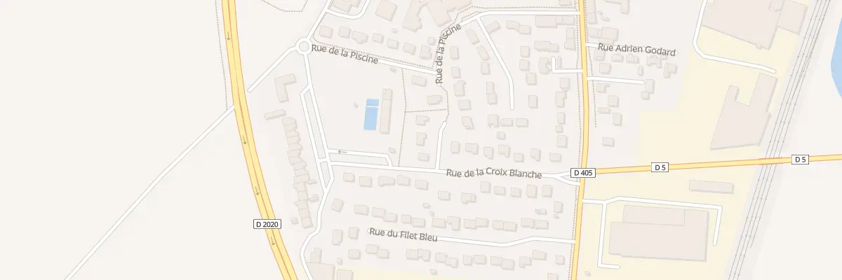 Plan du 22 Rue de la Croix Blanche à Artenay