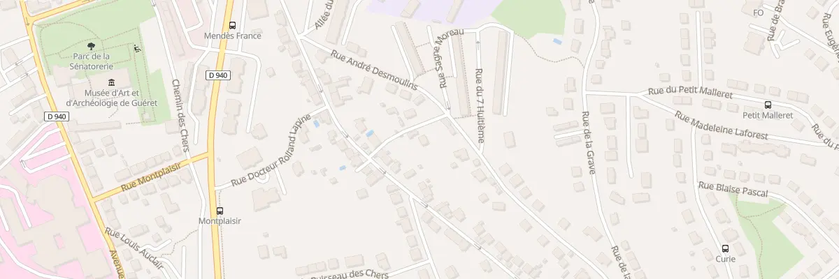 Plan du 1 Rue de la Chataigneraie à Guéret