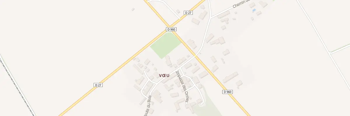 Plan du 5174 Voeu à Paudy