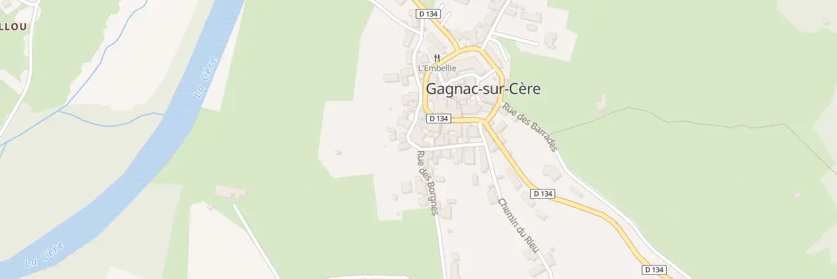 Plan du 10 Rue des Barris Bas à Gagnac-sur-Cère