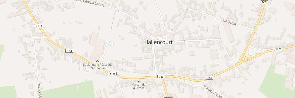 Plan du 13 Pl de l’Hotel de Ville à Hallencourt
