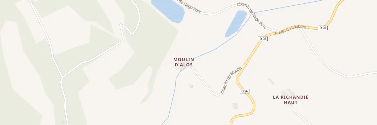 Plan du 190 Che du Moulin à Alos