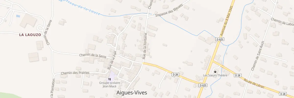 Plan du 5B Rue de la Fontaine à Aigues-Vives