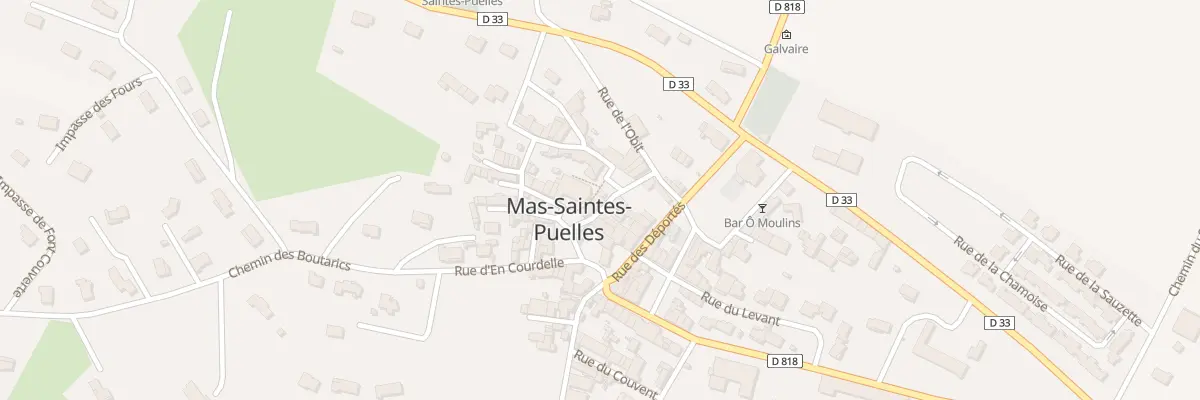 Plan du 6 Pl du Presbytere à Mas-Saintes-Puelles