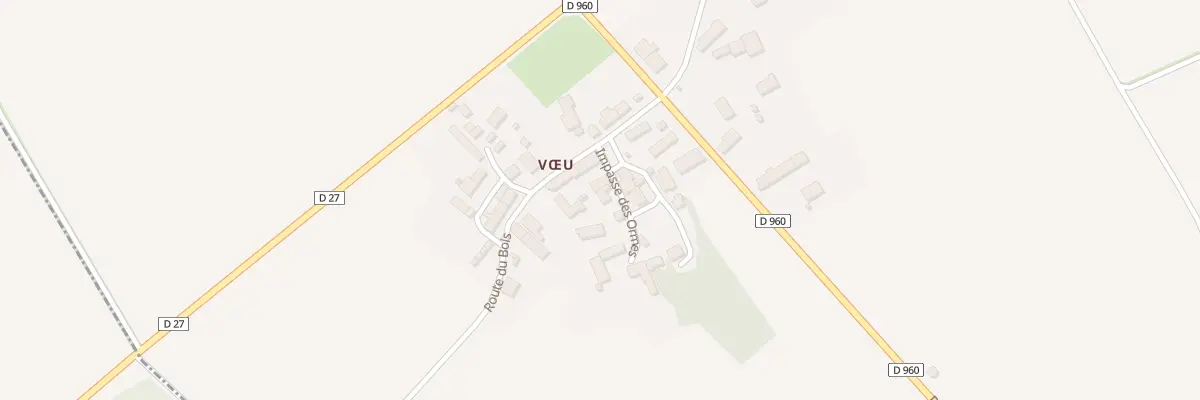 Plan du 5156 Voeu à Paudy