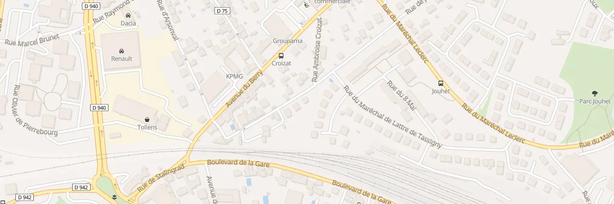 Plan du 15 Rue de Jouhet à Guéret