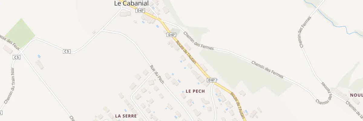 Plan du 1 Rte de l’Autan au Cabanial