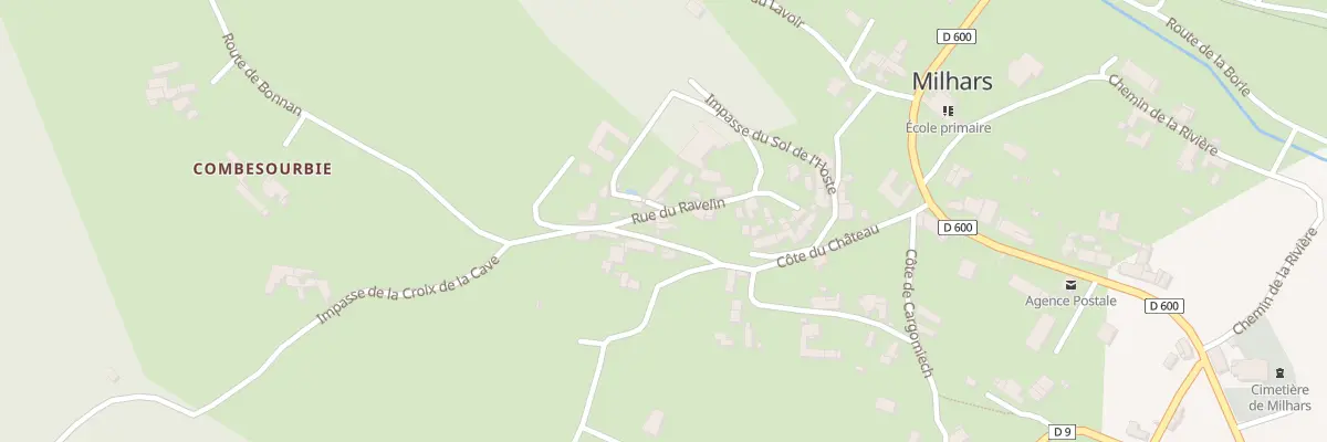 Plan du 46 Rue du Ravelin à Milhars