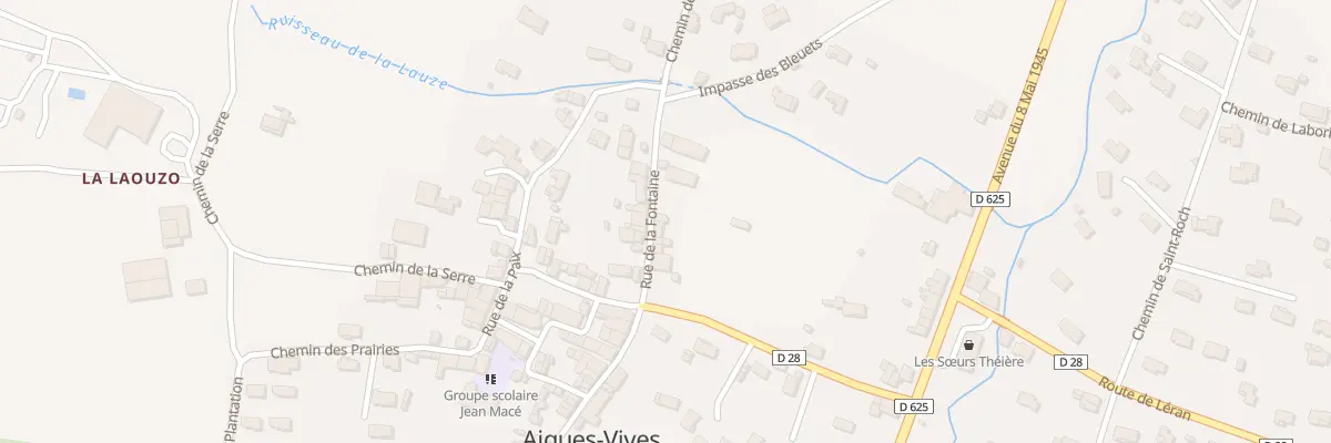 Plan du 5 Rue de la Fontaine à Aigues-Vives