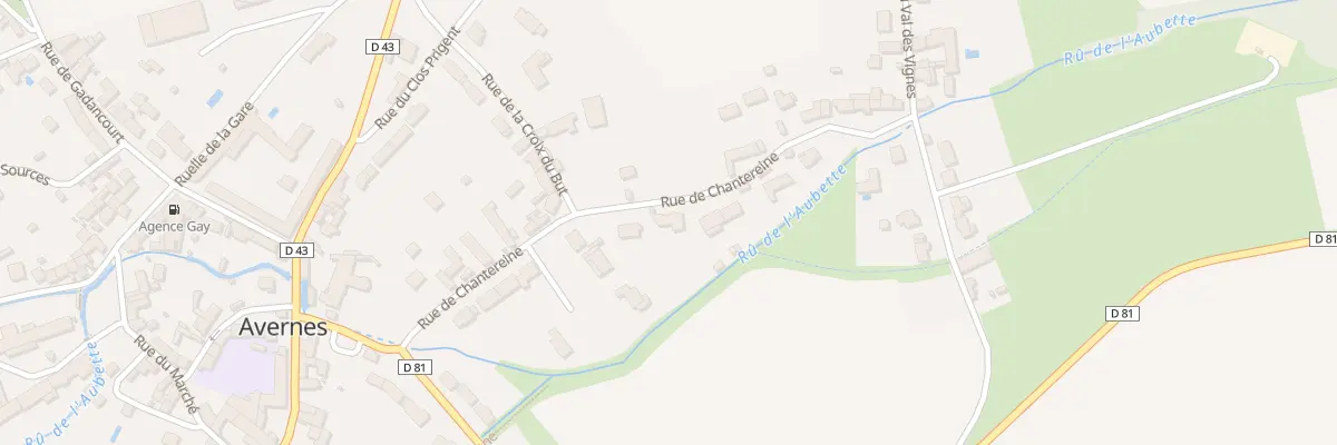 Plan du 20 Rue de Chantereine à Avernes
