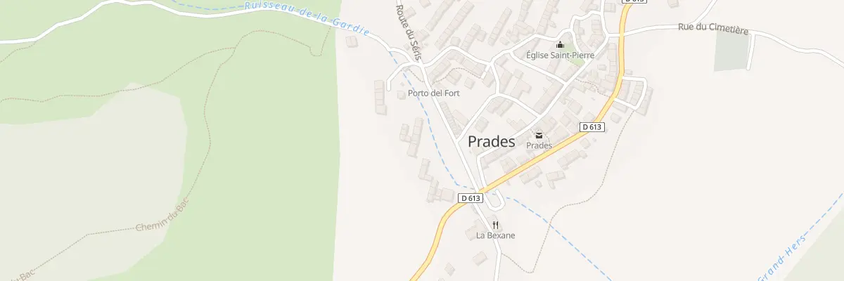 Plan du 134 Prades Village à Prades
