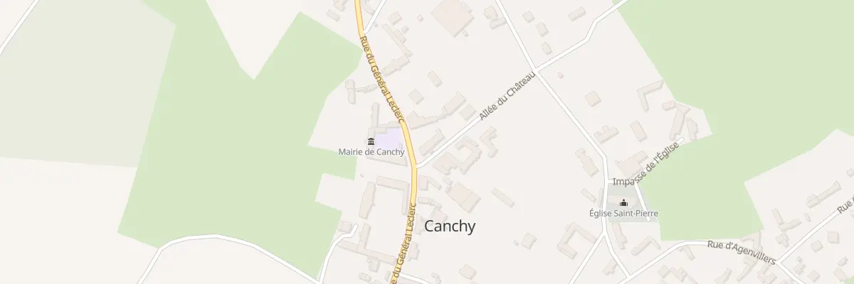 Plan du 1 All du Château à Canchy