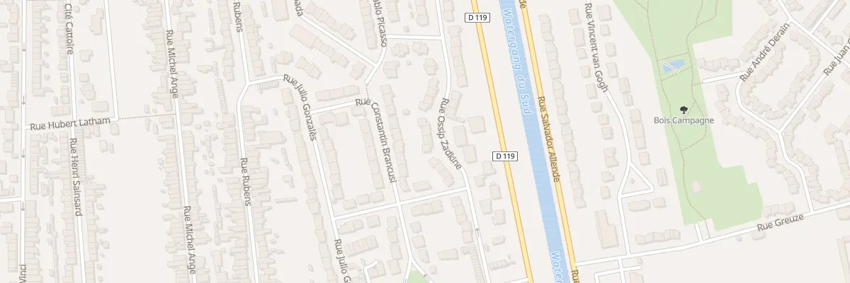 Plan du 179 Rue Ossip Zadkine à Calais