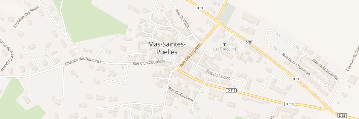 Plan du 10 Rue des Déportés à Mas-Saintes-Puelles
