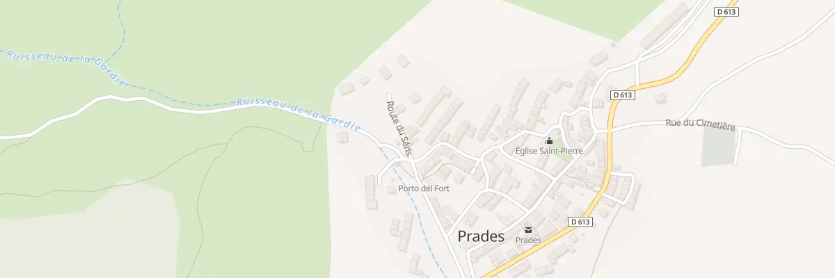 Plan du 5A Prades Village à Prades