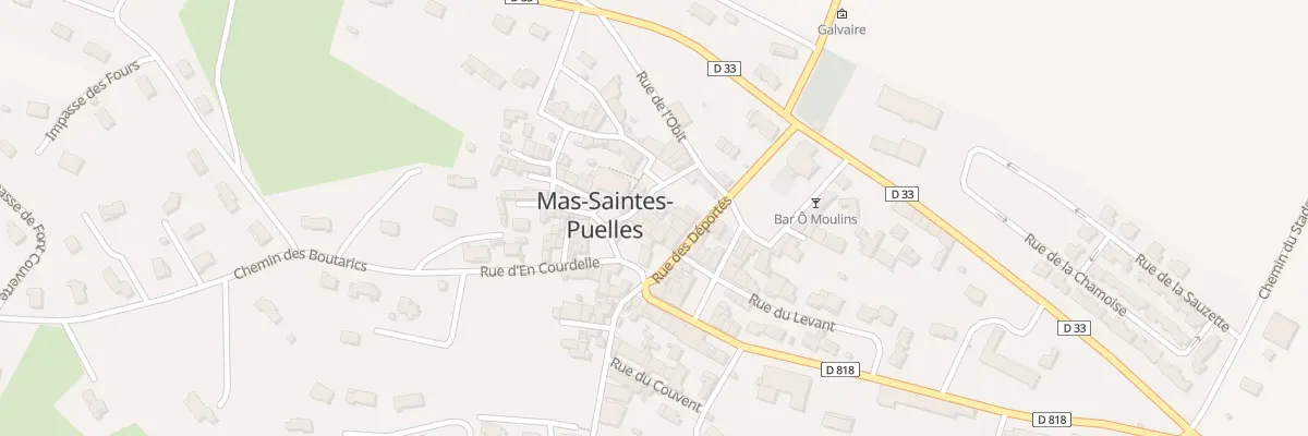 Plan du 79 Le Village à Mas-Saintes-Puelles