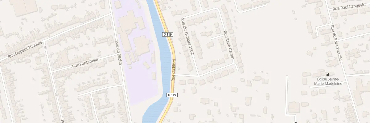 Plan du 93 Rue du 19 Mars 1962 à Calais