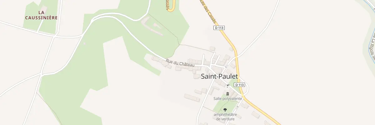 Plan du 13 Rue du Château à Saint-Paulet