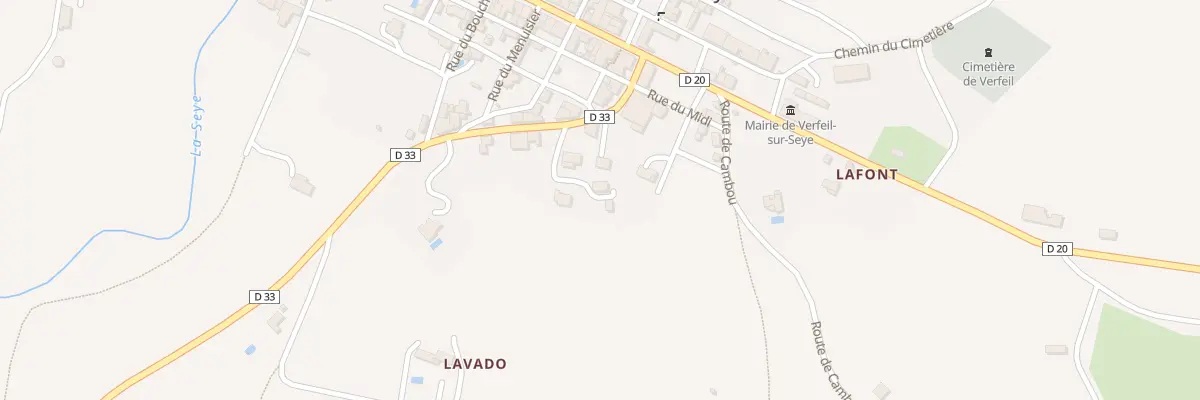 Plan du 5020 Lavado à Verfeil
