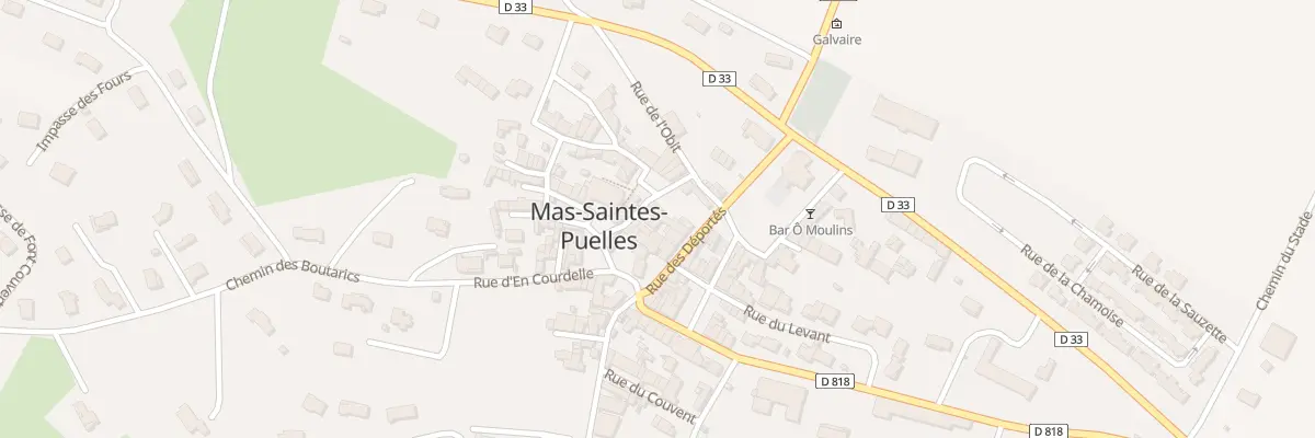 Plan du 78 Le Village à Mas-Saintes-Puelles