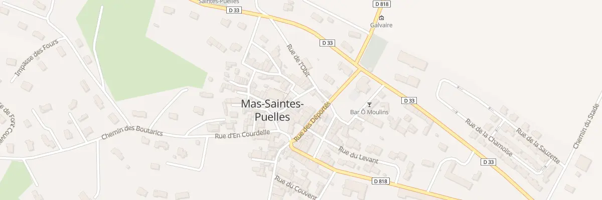 Plan du 77 Le Village à Mas-Saintes-Puelles
