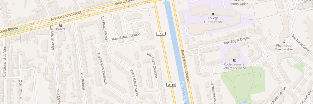 Plan du 24 Rue Ossip Zadkine à Calais