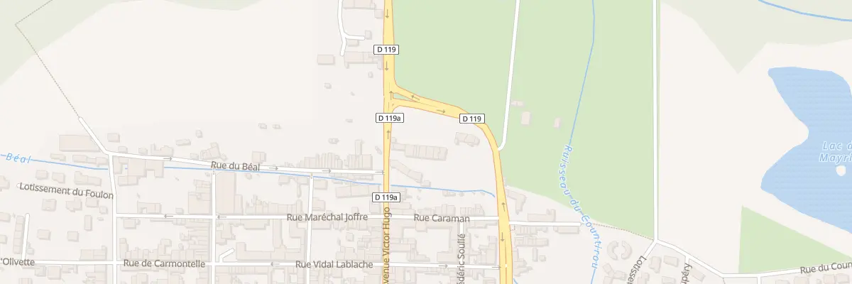 Plan du 5 Av du Pont à Mirepoix
