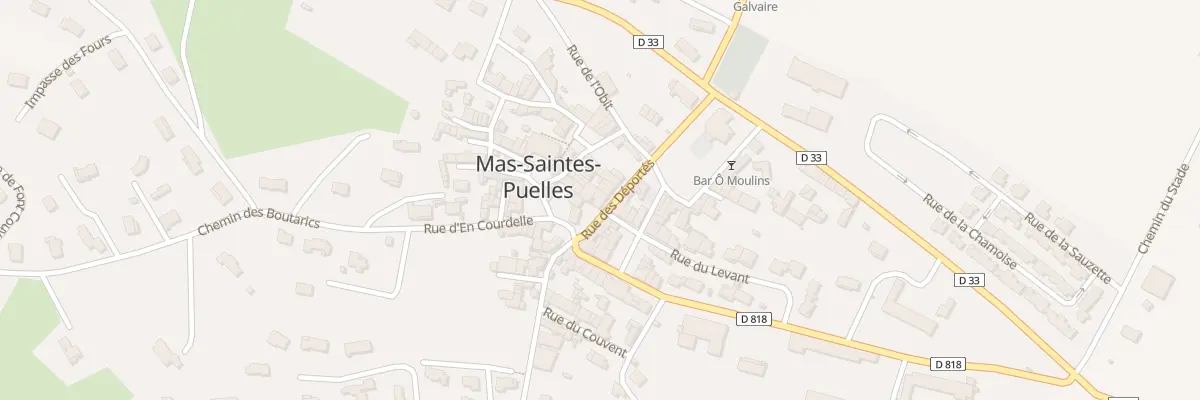 Plan du 6 Rue des Déportés à Mas-Saintes-Puelles