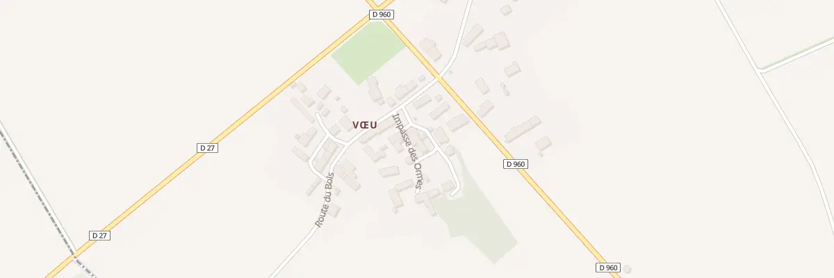 Plan du 5150 Voeu à Paudy